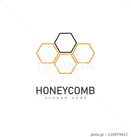 honeycomb illustration logo vector template 120974922