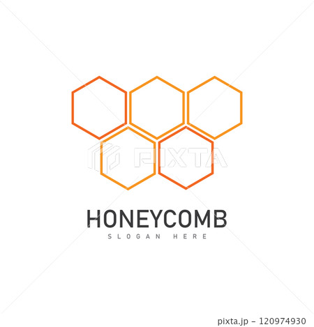 honeycomb illustration logo vector template honeycomb illustration logo vector template 120974930