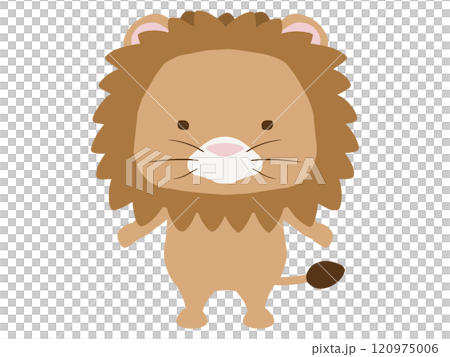 站立的雄獅角色 站立的雄獅角色 120975006