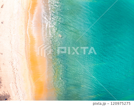 Amazing sea surface in summer season background,Nature waves sea beach background 120975275
