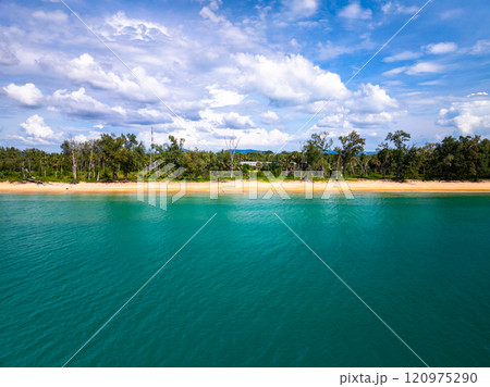 Amazing sea surface in summer season background,Nature waves sea beach background 120975290