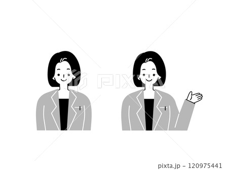 スーツを着た女性教師 120975441