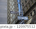Wall Street Sign 120975512