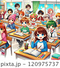 塾に通う子供達 120975737