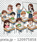塾に通う子供達 120975858