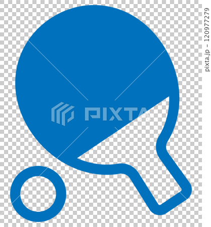 Table tennis icon blue 120977279
