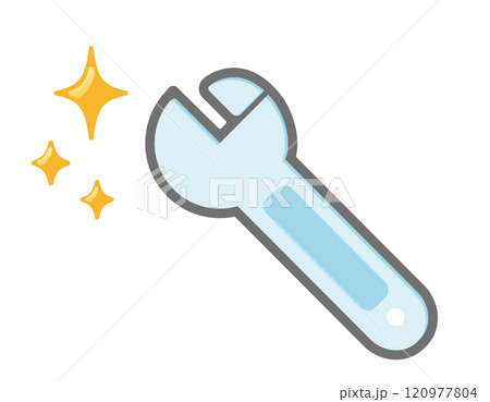 ボルトレンチのアイコン　可愛い工具のイラスト 120977804