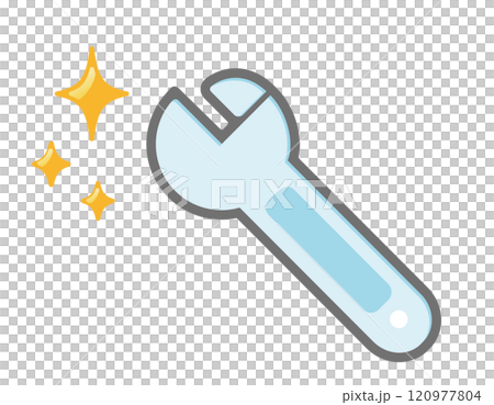 ボルトレンチのアイコン　可愛い工具のイラスト 120977804