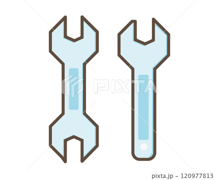 ボルトレンチのアイコン　可愛い工具のイラスト 120977813