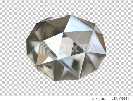 宝石のイラスト、ローズカットのダイヤモンド、ダイヤモンドのイラスト 宝石のイラスト、ローズカットのダイヤモンド、ダイヤモンドのイラスト 120978441