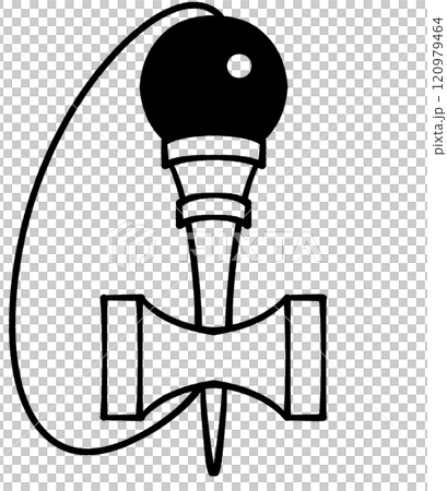 Illustration material of simple kendama 120979464