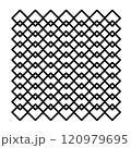 Geometric pattern of squares, doodle hand-drawn 120979695