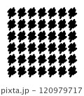 Geometric pattern of spots pattern, doodle hand-drawn 120979717