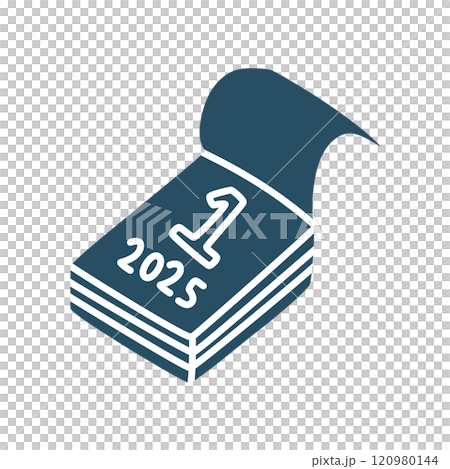 Doodle calendar schedule icon or logo, hand drawn with thin black line. 120980144