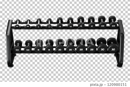 Gym Dumbbell rack, a stand for weightlifting gym equipment 120980151