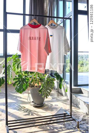 Ukraine T-Shirts: Pink and White 120981186