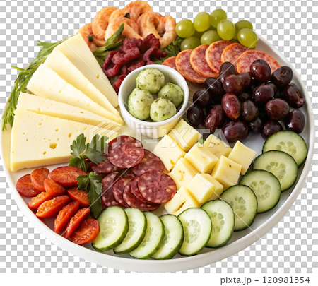 exquisite gourmet finger food appetizer platter white background exquisite gourmet finger food appetizer platter white background 120981354
