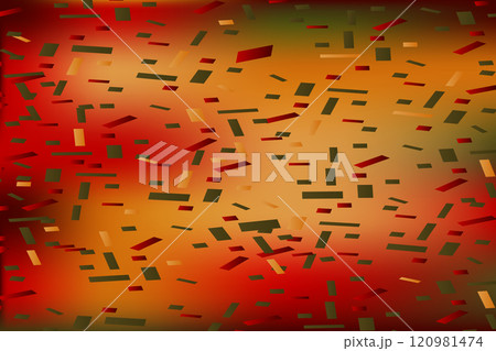Falling confetti on blurred gradient abstract background, retro pastel vector illustration. Holographic trendy graphic design for greeting card banner poster event celebration flyer party invitation 120981474