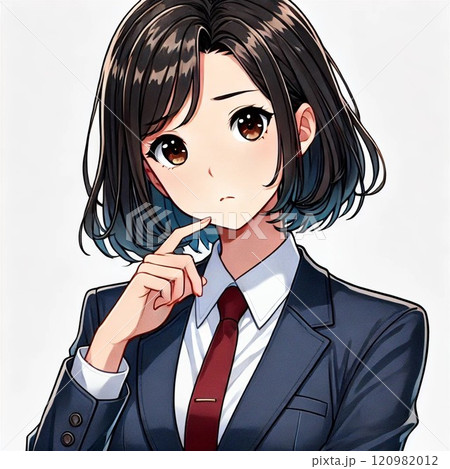 考え事をしている女性 120982012