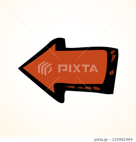 Arrow symbol. Vector drawing icon 120982464