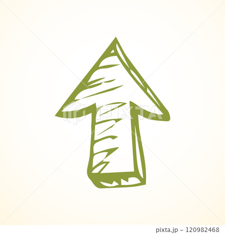 Arrow symbol. Vector drawing icon Arrow symbol. Vector drawing icon 120982468
