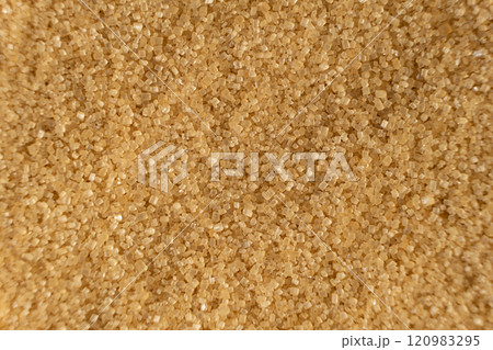 Macro Texture of Unrefined Brown Cane Sugar Demerara. Macro Texture of Unrefined Brown Cane Sugar Demerara. 120983295
