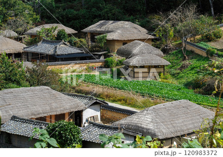 Traditional Korean Folk Villages Traditional Korean Folk Villages 120983372