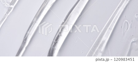 The texture of a cosmetic serum for the face with hyaluronic acid and collagen The texture of a cosmetic serum for the face with hyaluronic acid and collagen 120983451