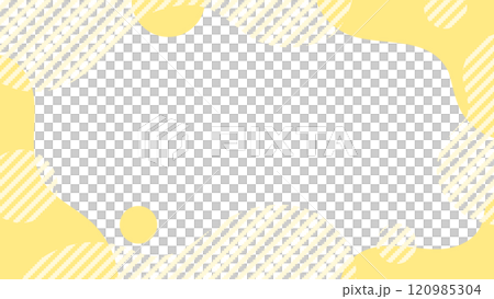 Yellow jagged striped fluid shape frame 16:9 Yellow jagged striped fluid shape frame 16:9 120985304