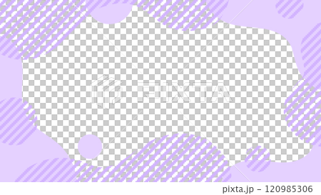 Light purple jagged striped fluid shape frame 16:9 120985306