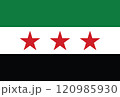 Syrian flag. Flag of Syria.  120985930