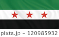 Syrian flag. Flag of Syria.  120985932