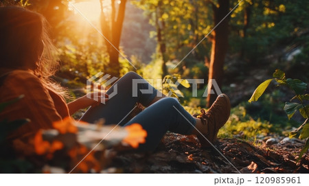 Experience Serene Moments in the Great Outdoors, especially during the Golden Hour Experience Serene Moments in the Great Outdoors, especially during the Golden Hour 120985961