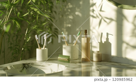 Sustainable Bathroom Essentials Designed to Thrive in Natural Light for Wellness and Calm Sustainable Bathroom Essentials Designed to Thrive in Natural Light for Wellness and Calm 120985962