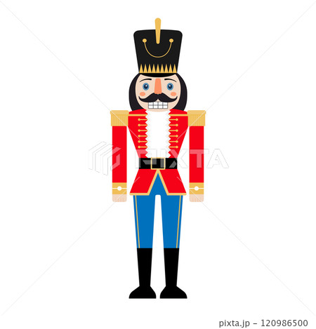 Christmas Nutcracker in a red suit. 120986500