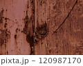 錆で腐蝕した鉄板 120987170