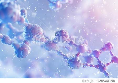 Abstract 3D rendering of a DNA double helix. Abstract 3D rendering of a DNA double helix. 120988190