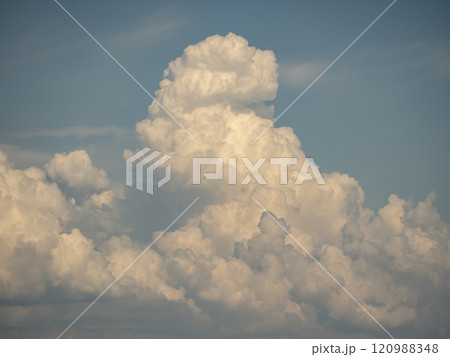 Beautiful various forms clouds in the high sky 120988348