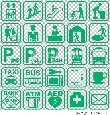 公共施設の標識セット 120988834