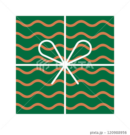 Square wavy pattern enclosed gift 120988956