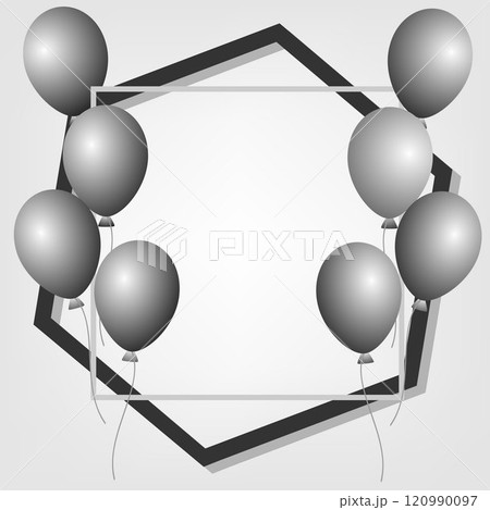 Poster background with balloons. 120990097