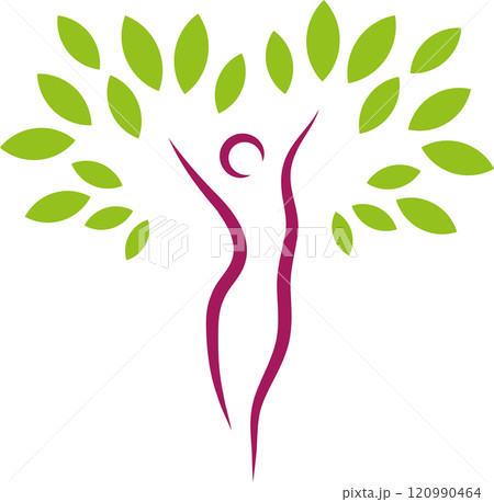 woman, person, tree, plant, alternative practitioner, gynecologist, logo, background 120990464
