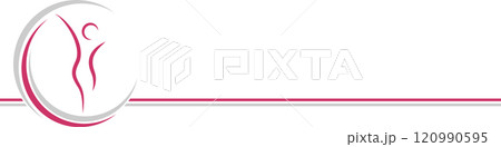 woman, heart, gynecologist, physiotherapy, logo, background 120990595