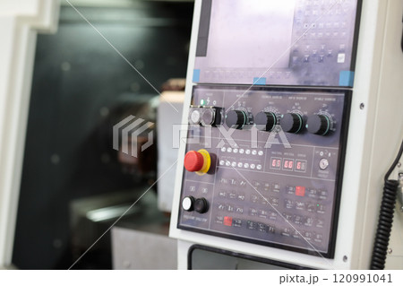 CNC metalworking lathe control panel CNC metalworking lathe control panel 120991041
