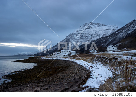 Coast of the Norwegian sea, Kongsvika, Norway 120991109