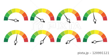 Speedometer icon set 120991121