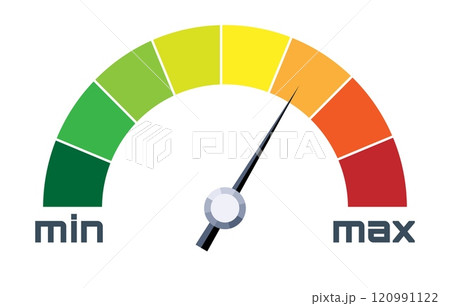 Speed metering flat icon 120991122
