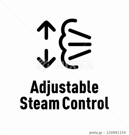 Adjustable Steam Control vector information signのイラスト素材 [120991154] - PIXTA