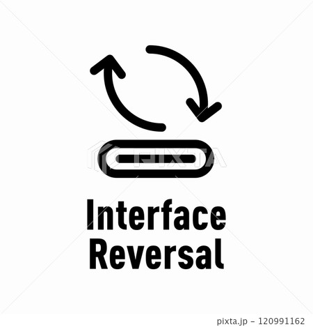 Interface Reversal vector information sign Interface Reversal vector information sign 120991162