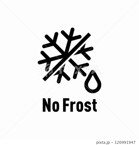 No Frost vector information sign No Frost vector information sign 120991947